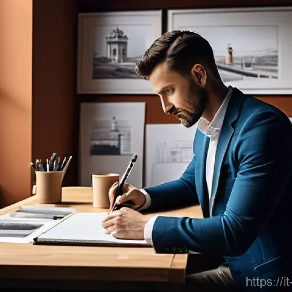 영상제작 장기 프로젝트 관리 팁 - **Detailed Project Planning and Vision:** A focused male video project director in his late 30s, wea...