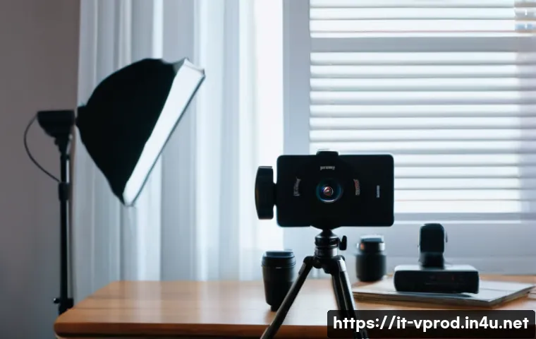 영상제작 입문자를 위한 가이드북 - A cozy home studio setup for beginner video production tailored for Italian creators: a Canon EOS M5...